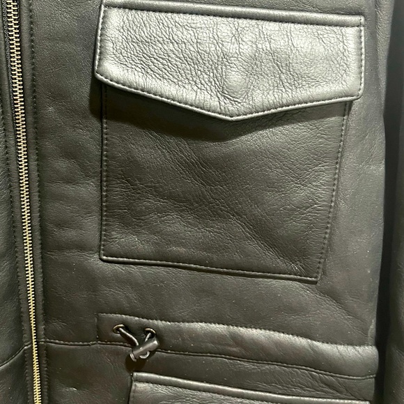 NWOT- Men’s Lamb Napa Reversible Coat - Picture 3 of 10